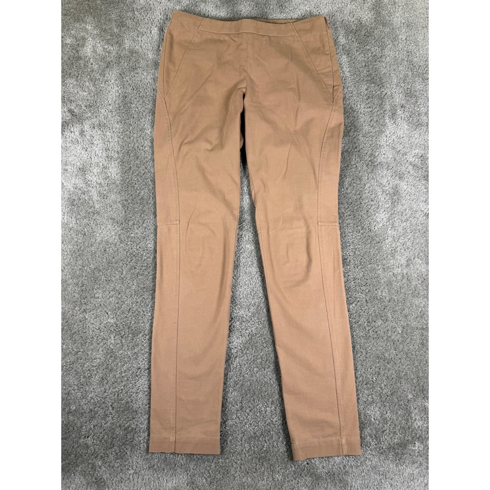 Brunello Cucinelli Tan Cotton Blend Slim Fit Side Zip Trousers Italy Size 40/4